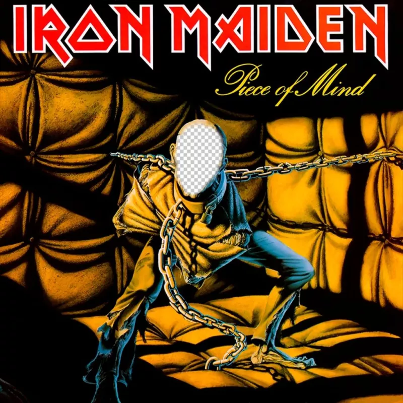Photomontage de la pochette du CD de Iron Maiden pour ajouter votre ..