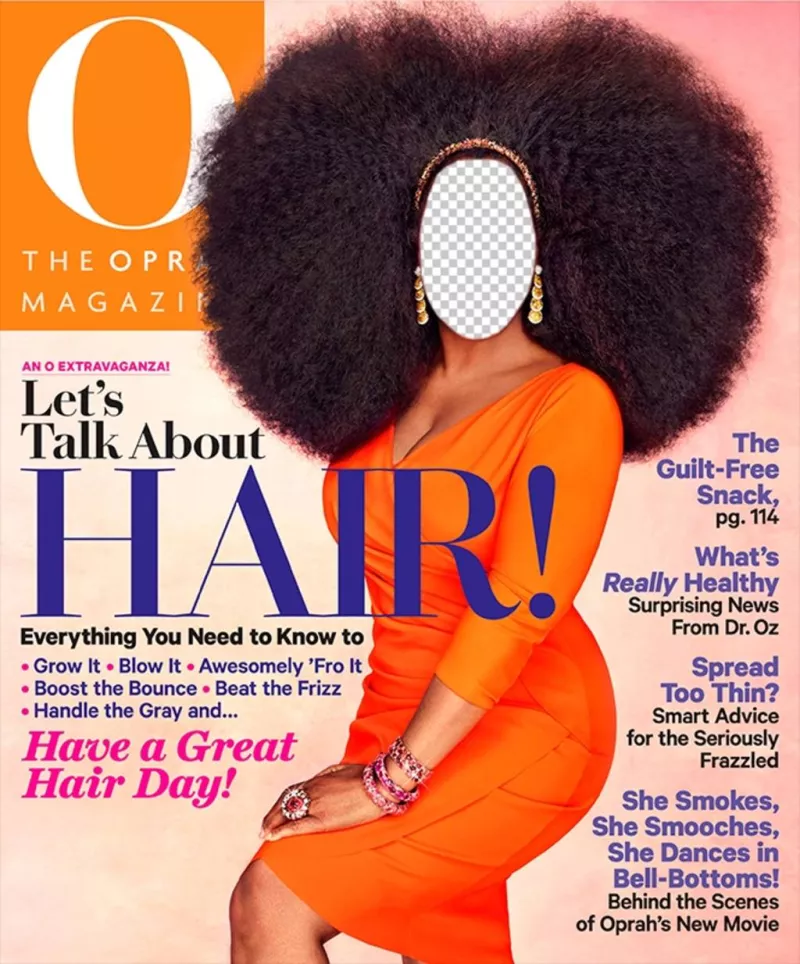 Photomontage être Oprah Winfrey sur la couverture dun ..