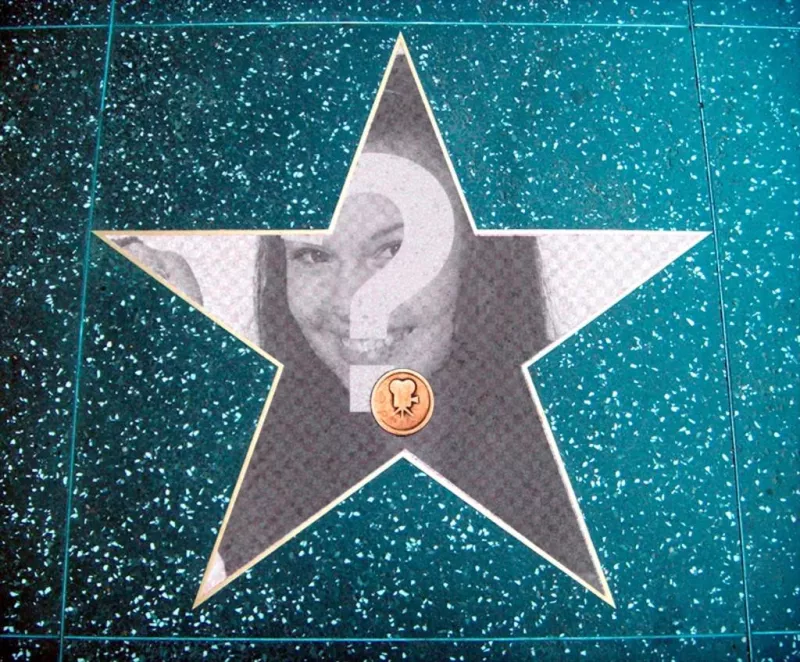 Photomontage dans le walk of fame ..