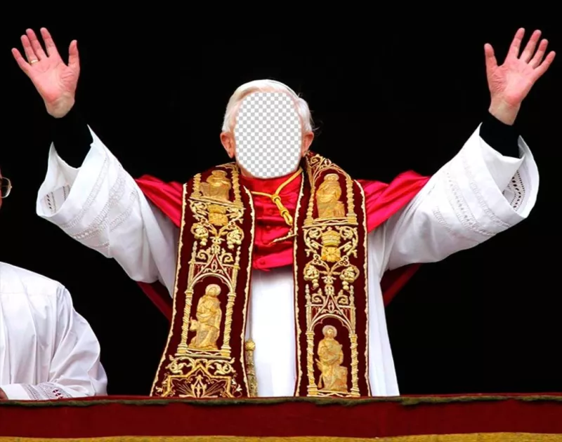 photomontages en ligne qui vous permet dêtre le Pape ..