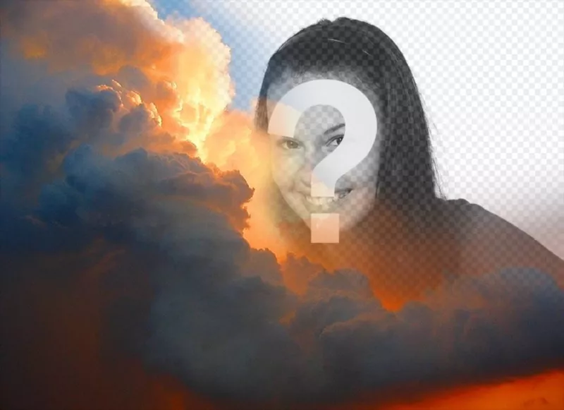 Photomontage spécial avec des nuages ​​..