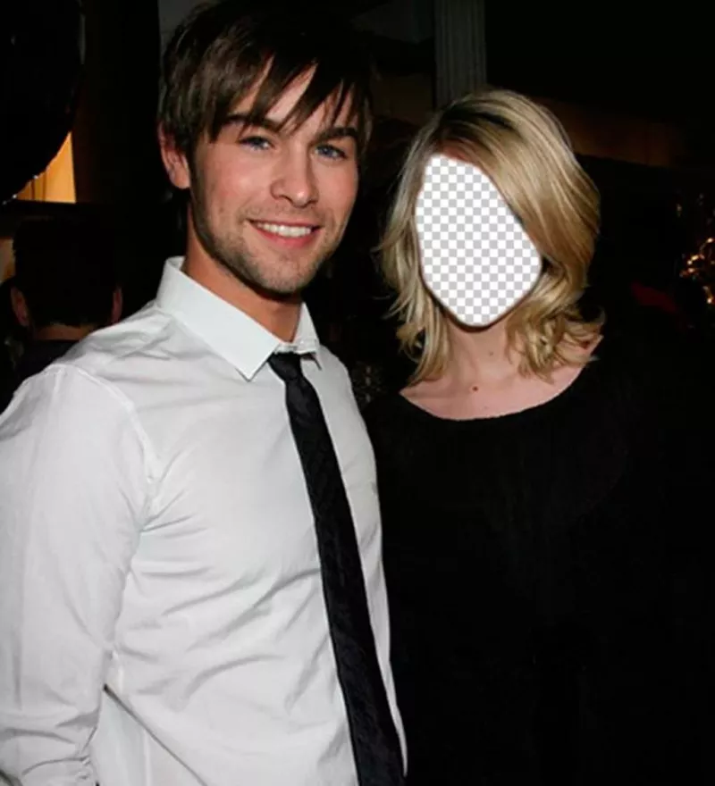 Photomontage avec Chace Crawford pour mettre votre visage sur la fille à côté de lui ..