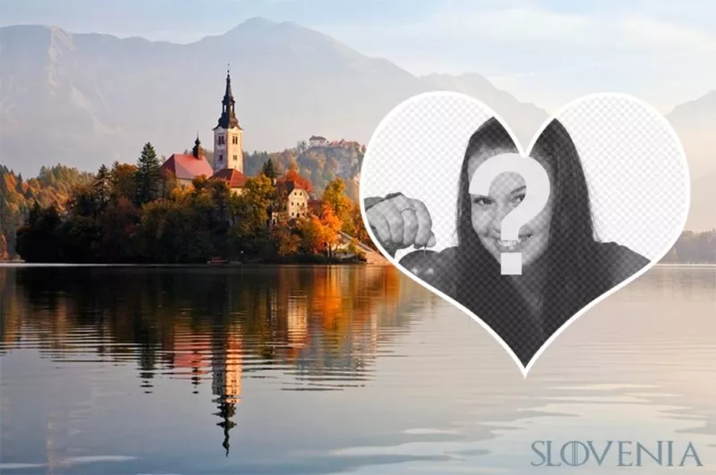 Carte postale de Slovénie pour décorer votre photo ..