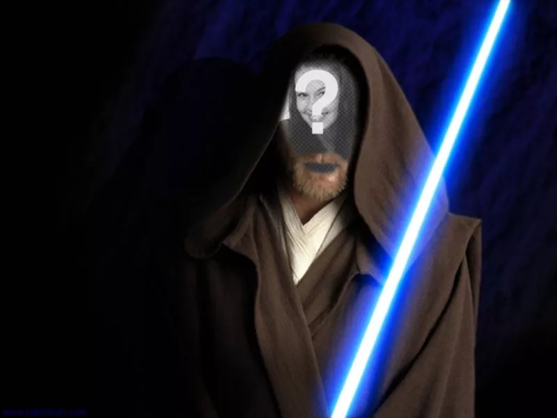 Photomontage d'Obi Wan Kenobi dans le film Star Wars. Créer le collage de vos..