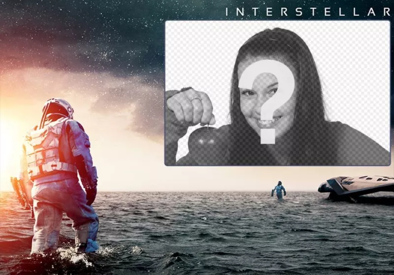 Collage de mettre votre image dans une photo promotionnelle du film Interstellar ..