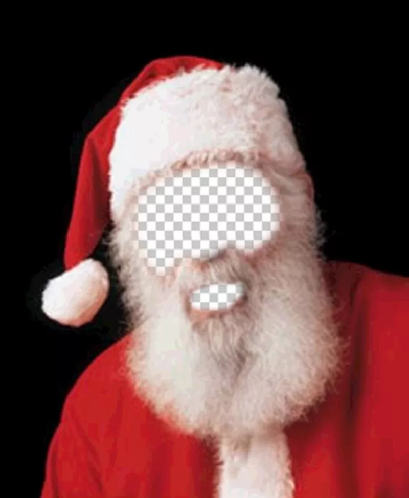 Montage photo du Père Noël costume pour Noël ..