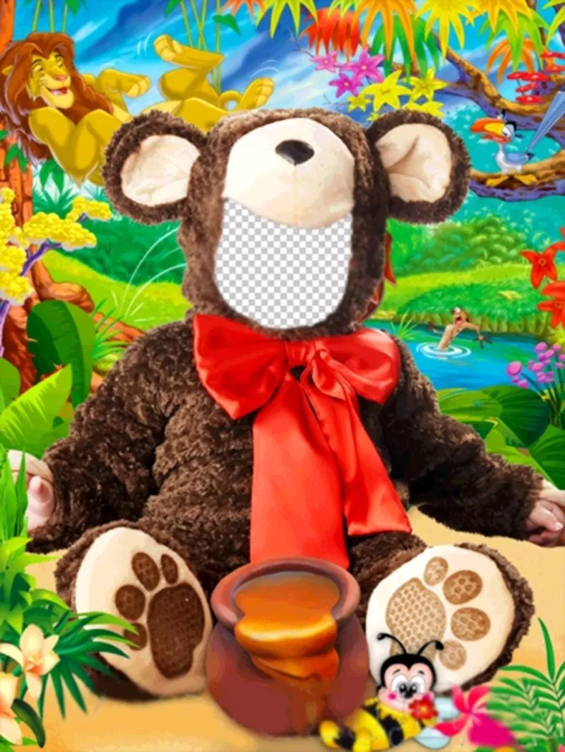 costume virtuel dun bébé ours à faire avec une photo gratuitement ..