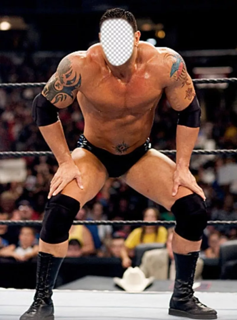 Photomontage avec Batista lutteur populaire pour mettre votre visage ..