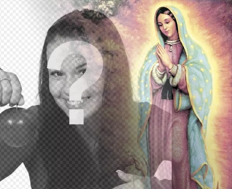 Photomontages avec des images de la Vierge de Guadalupe ..