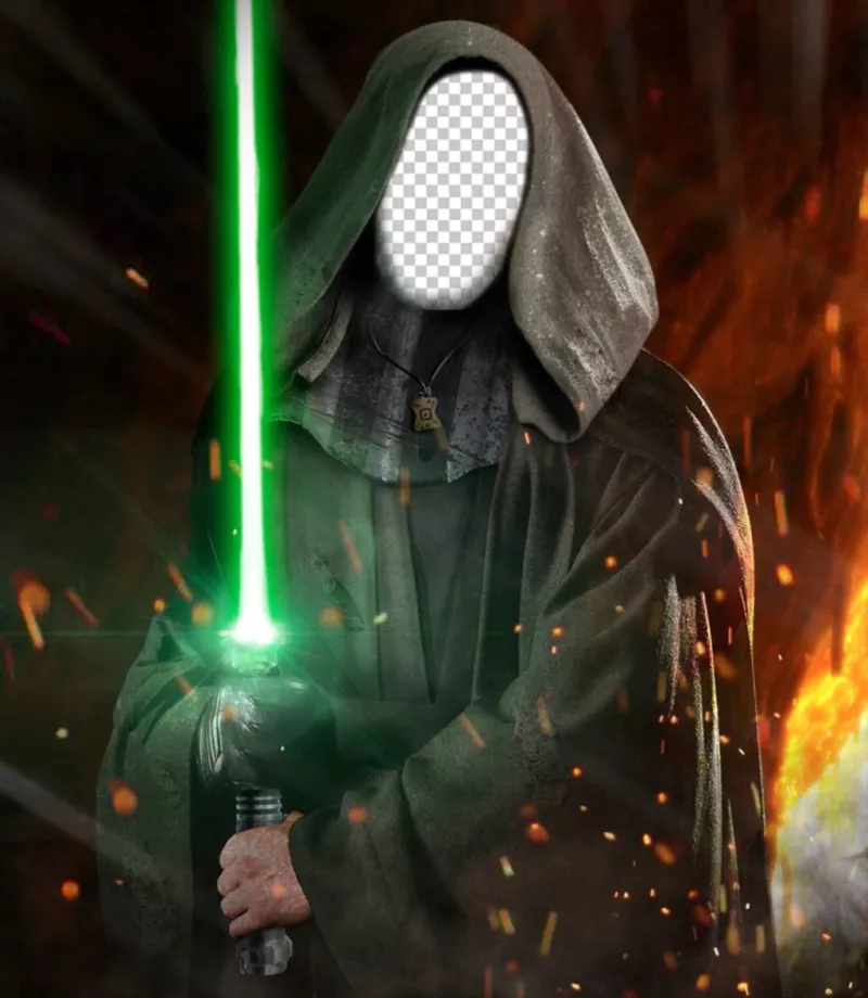 Photomontage de mettre votre photo sur le visage de Luke Skywalker de Star Wars ..