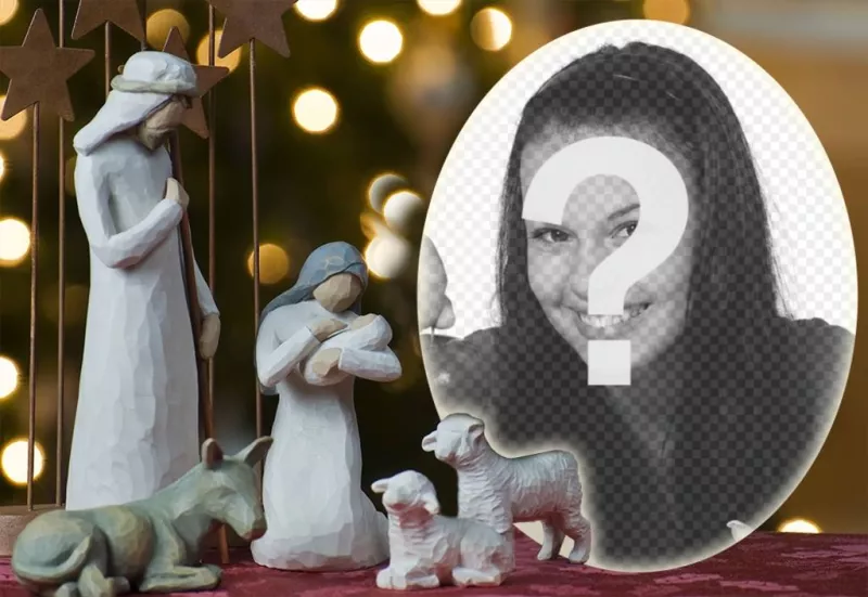 3D Pop Up Carte de Noël Sentiment Joseph Marie et Jésus