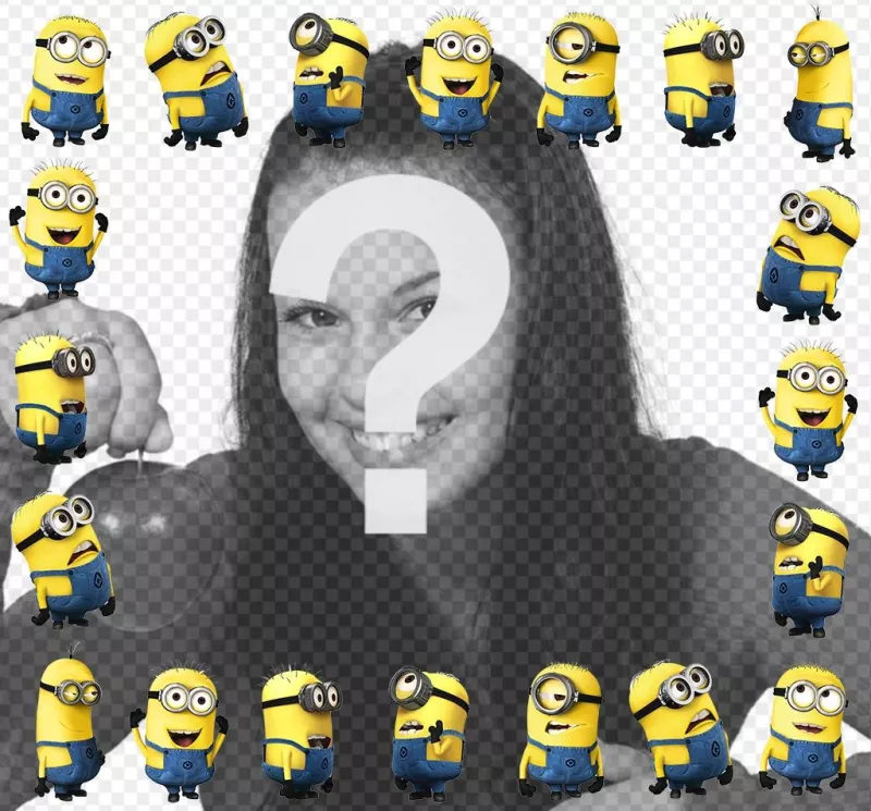 Cadre dimage gratuit avec les Minions de télécharger une photo ..