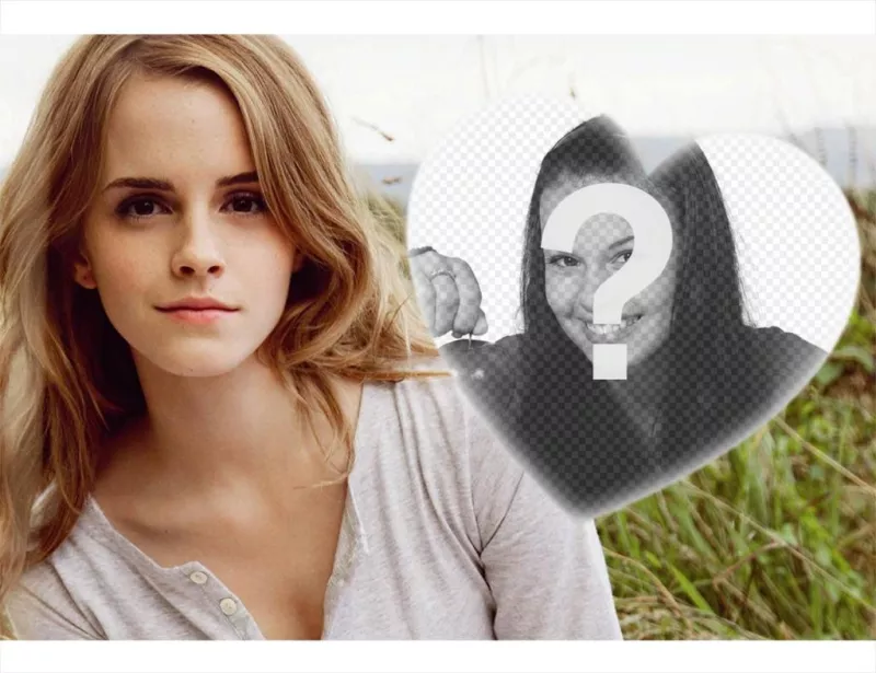 Lactrice Emma Watson avec votre photo avec cet effet modifiable ..