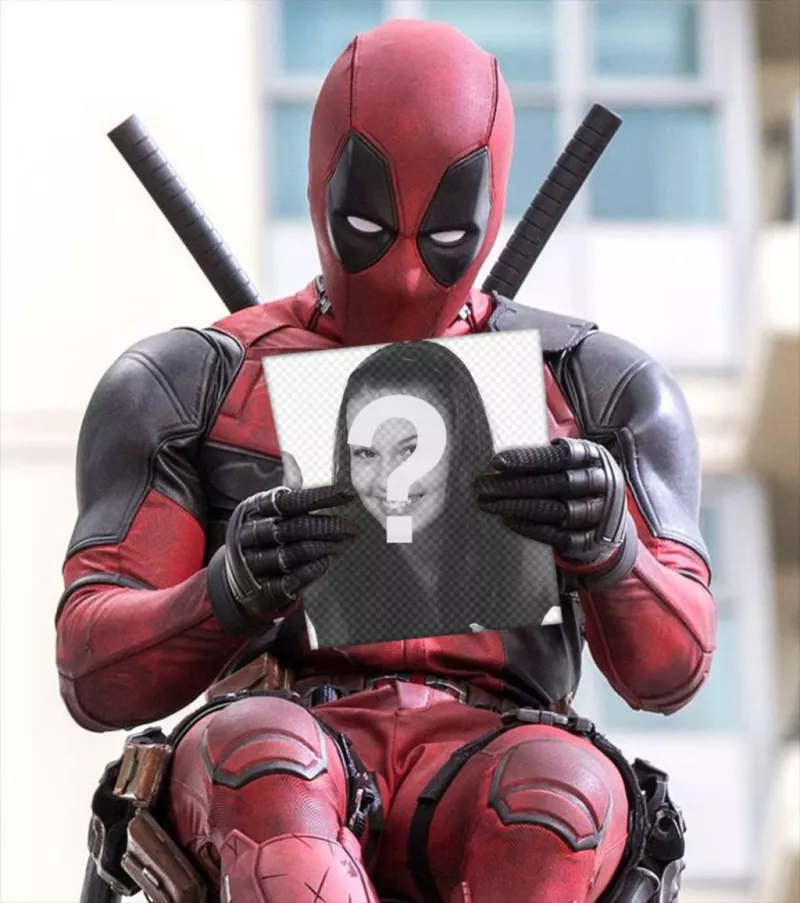 Deadpool tenant votre photo avec cet effet gratuit Téléchargez ..