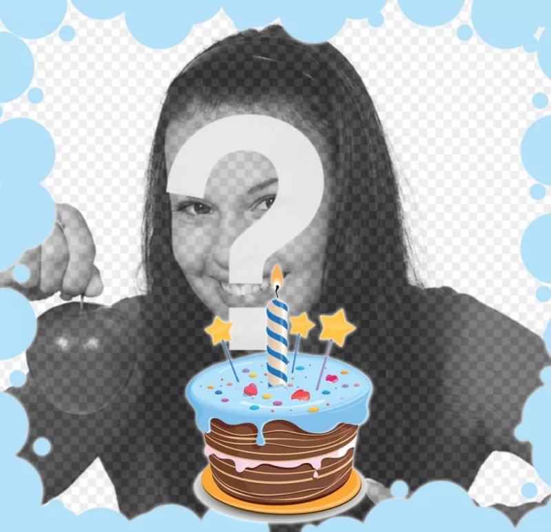 Mettez Votre Photo Sur Un Gateau Danniversaire Avec Ce Montage En Ligne Photoeffets