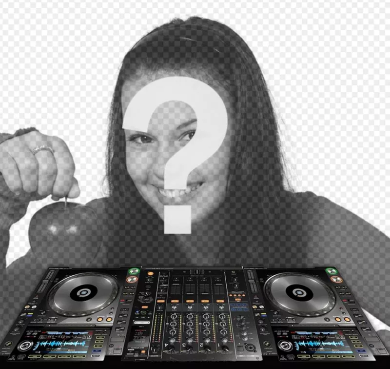 Effet photo pour mettre votre photo avec une table de mixage DJ pour ..