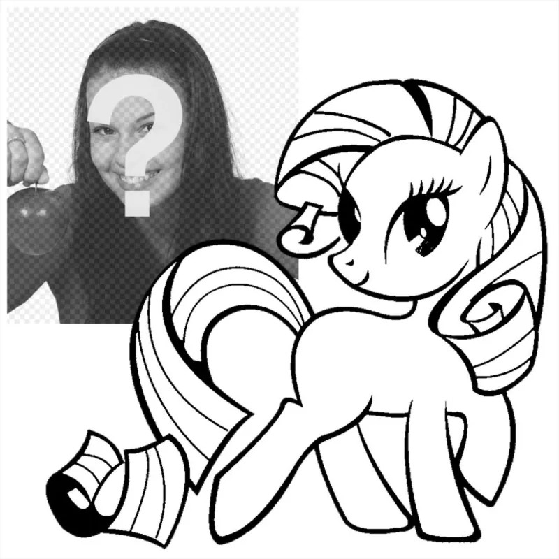 Effet photo dune photo de My Little Pony pour imprimer et Effet photo dune photo de My Little Pony pour imprimer et