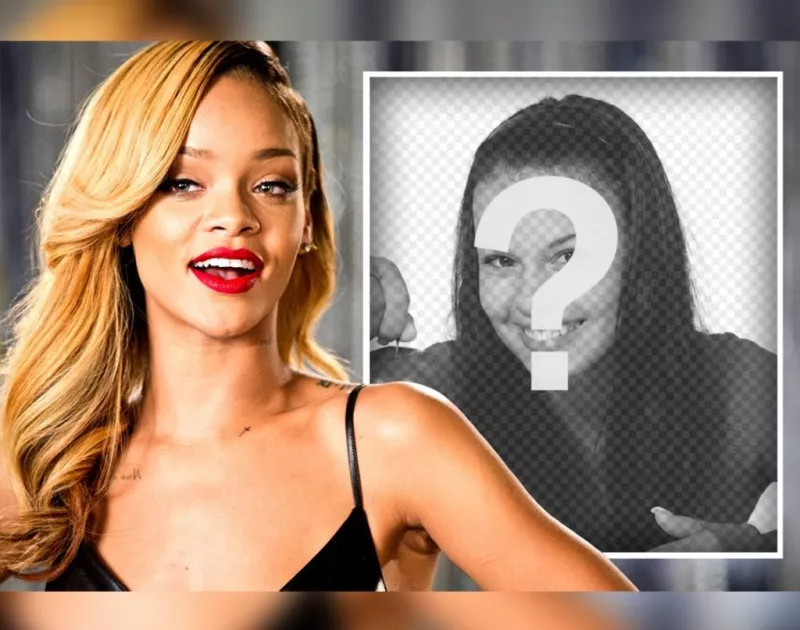 effet photo originale pour les fans de Rihanna pour modifier avec votre photo ..