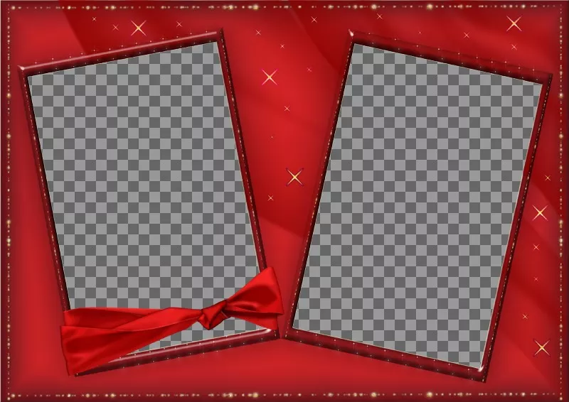 Carte postale Saint-Valentin, les boutons rouges. Pour mettre 2..