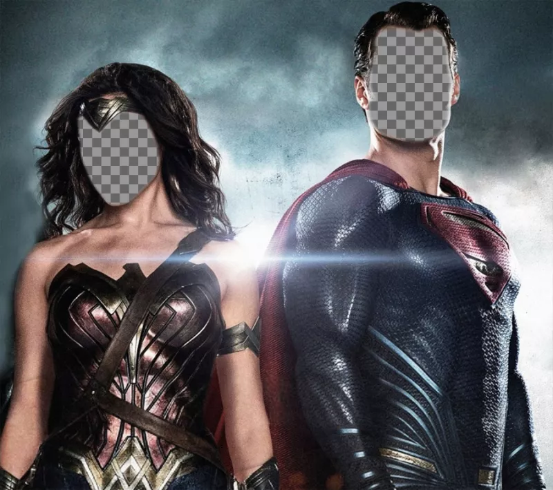 Placez votre visage sur Wonder Woman et Superman avec cet effet ..
