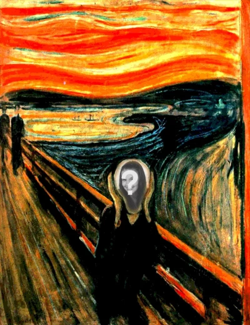 Photomontage du célèbre tableau de Munch..