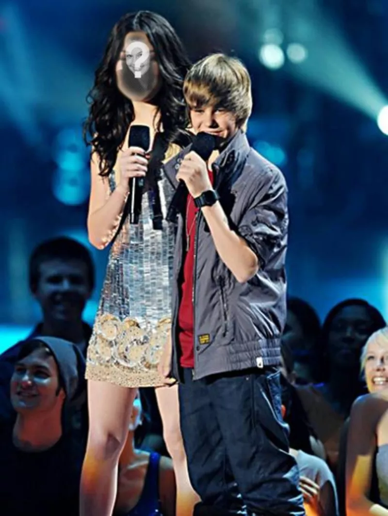 Photomontage pour Miranda Cosgrove en ligne avec Justin..