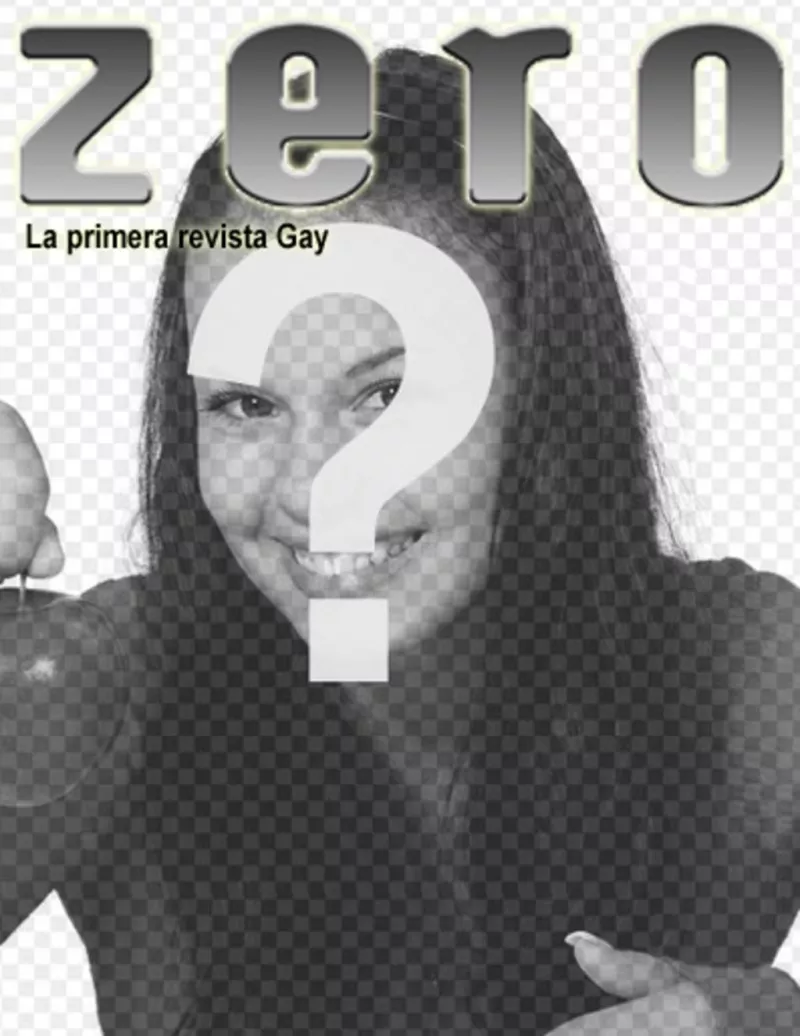 Accueil perzonalizada avec votre photo du Zéro magazine gay. Choisissez une image pour créer la première page à laquelle vous ajoutez un mot en tant que titulaire la saisie de..