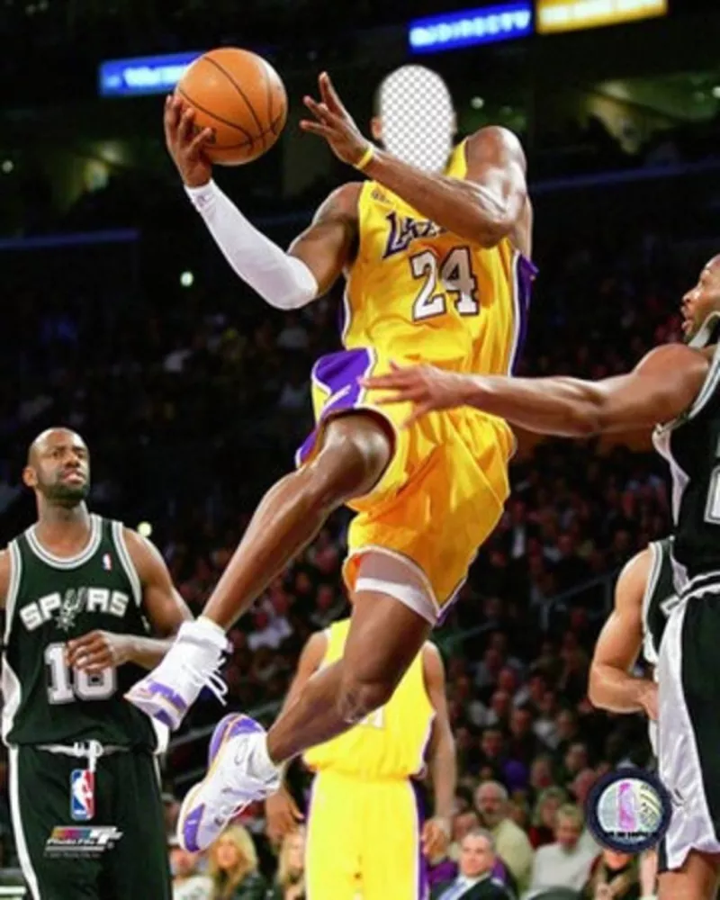 Photomontage de mettre votre visage sur le joueur Kobe Bryant ..