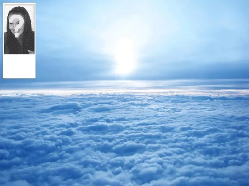 Personnalisé twitter fond de ciel avec des nuages. Placez votre photo sur..