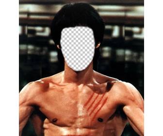 placez votre visage sur le corps bruce lee avec ce