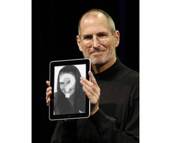 photomontage avec des personnages populaires dans ce montage steve jobs ceo dquotapple affiche vos photos dans un ipad