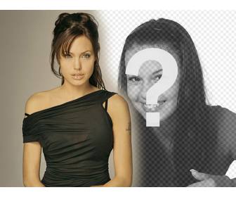 photomontage avec angelina jolie apparaisse cote lui