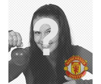 Photomontage dans lequel vous pouvez mettre le bouclier de Manchester United dans votre photo.