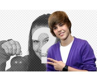 photomontage pour prendre une photo avec justin bieber