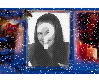 carte noel special pour ajouter votre photo avec photomontages ligne un filtre decorative personnaliser avec photo vous voulez et avec une conception noel avec neige et le pere noel comme un filtre vous pouvez telecharger sur votre ordinateur et lutiliser comme fond decran et avoir une belle detail avec limage vous choisissez vous pouvez egalement partager cet effet sur vos reseaux sociaux pour noel et est gratuite