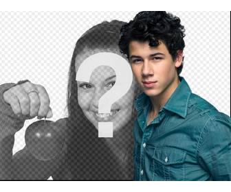 faire un effet photo avec nick jonas photomontage avec nick