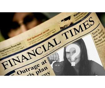 photo montage du financial times telechargez votre photo et couverture du document dquotentreprise