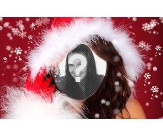 photomontage assistante du pere noel faire avec votre photo ligne