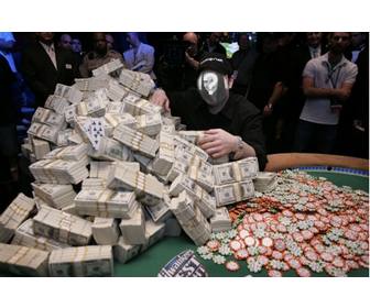 photomontage dquotun gagnant dquotun million dollars jouant au poker