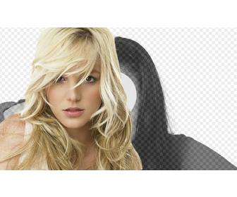 photomontage avec britney spears blonde maintenant vous pouvez avoir une photo portrait avec chanteuse pop americaine britney spears