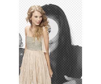 photomontage avec taylor swift dans une robe brillante d039apparaitre avec elle dans une photo et personnaliser avec du texte