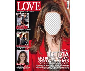 photomontage avec une couverture magazine pour mettre votre visage sur princesse letizia