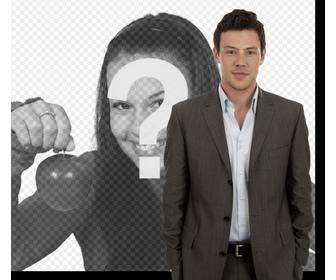 photomontage avec cory monteith lquotacteur serie glee television ou vous apparaitra cote lui sur photo