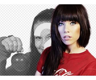 photomontage avec chanteuse carly rae jepsen connu par le single quotcall maybequot