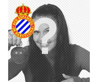 avatar personnalise avec le bouclier barcelone equipe espanyol football