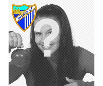 ajouter votre photo profil le club football malaga bouclier ligne et gratuit