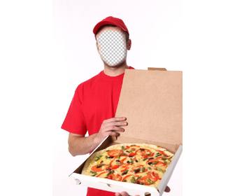personnifie une livraison pizza modifiant cet effet libre