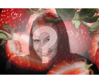 filtre photographiques avec des fraises pour creer un collage vos photos ligne