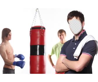 photomontage pour devenir un entraineur boxe
