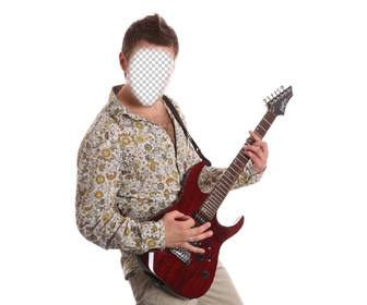 photomontage detre un guitariste exotique avec votre photo ligne